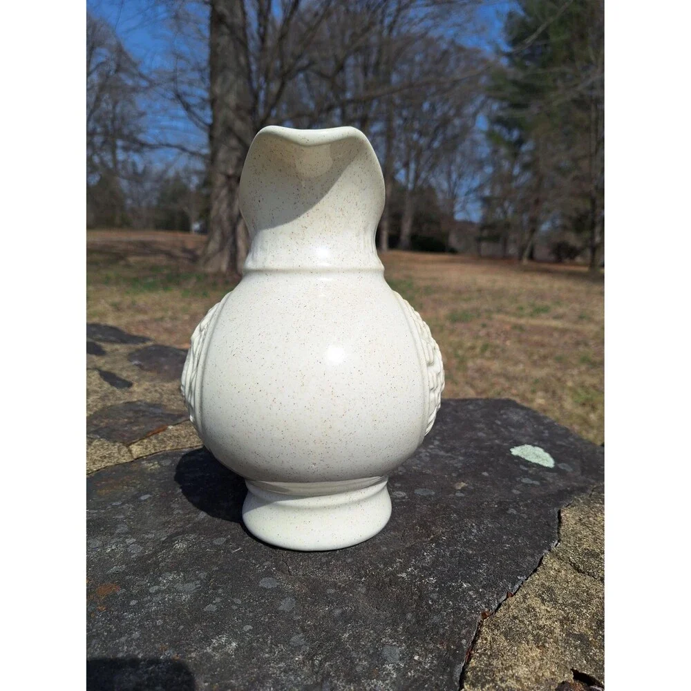 Vintage McCoy Embossed Turkey Pitcher: Thanksgiving Fall Decor